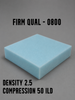 High Density Firm 0800 Foam, 108'' sheets
