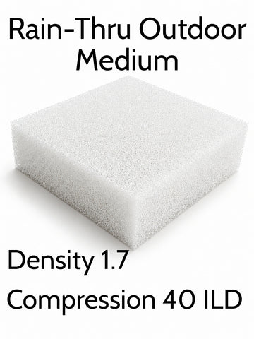 Rain-Thru Outdoor Medium Firm Foam